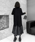 Low-switched Collar Dress
